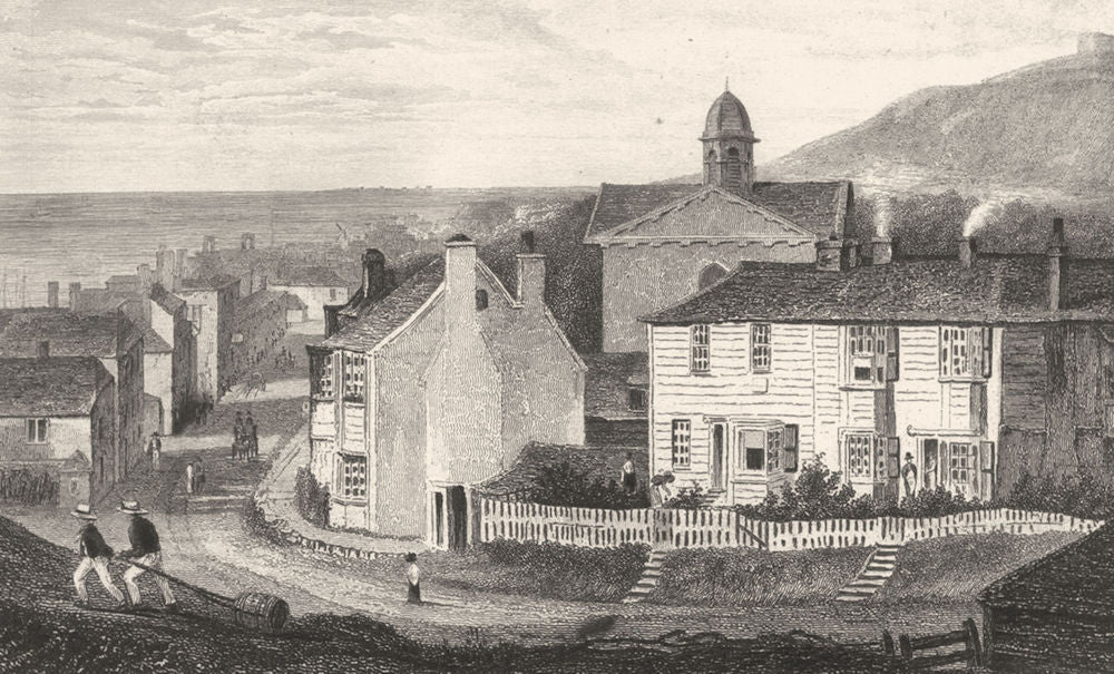 KENT. Sandgate. Allen 1833 old antique vintage print picture